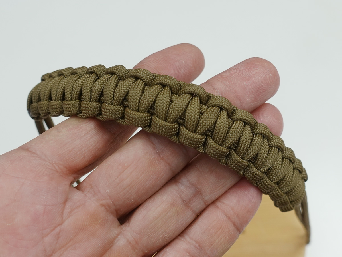 THE 達人さかさ桶 持ち手のパラシュートコード組紐