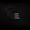 ACTION3、5、00の曲がり具合比較（角度あり）